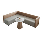ArvionFurn Creative Modular Booth Sofa & Coffee Table Set, Flexible Seating for Cafés & Offices