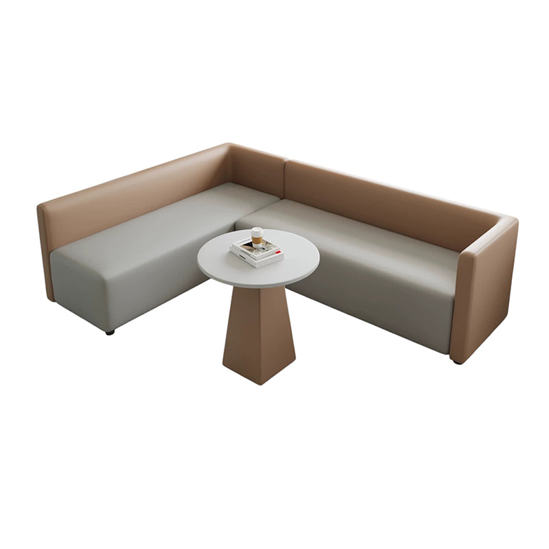 ArvionFurn Creative Modular Booth Sofa & Coffee Table Set, Flexible Seating for Cafés & Offices