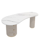 Luxury Salon Consultation Desk Modern Office Table with Chair Set