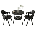 ArvionFurn Round Table & Chairs Set for Cafés, Offices & Home Spaces, Multiple Colors Available