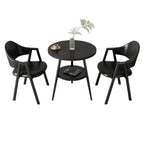 ArvionFurn Round Table & Chairs Set for Cafés, Offices & Home Spaces, Multiple Colors Available