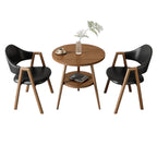 ArvionFurn Round Table & Chairs Set for Cafés, Offices & Home Spaces, Multiple Colors Available