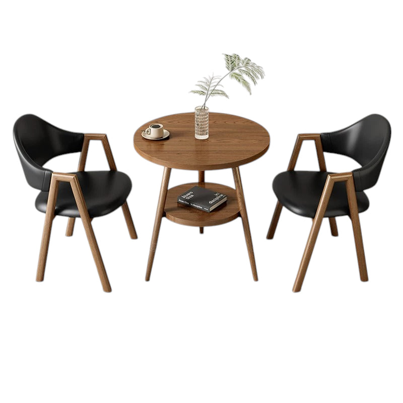 ArvionFurn Round Table & Chairs Set for Cafés, Offices & Home Spaces, Multiple Colors Available