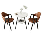ArvionFurn Round Table & Chairs Set for Cafés, Offices & Home Spaces, Multiple Colors Available