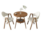 ArvionFurn Round Table & Chairs Set for Cafés, Offices & Home Spaces, Multiple Colors Available
