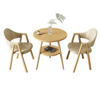 ArvionFurn Round Table & Chairs Set for Cafés, Offices & Home Spaces, Multiple Colors Available