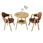ArvionFurn Round Table & Chairs Set for Cafés, Offices & Home Spaces, Multiple Colors Available