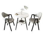 ArvionFurn Round Table & Chairs Set for Cafés, Offices & Home Spaces, Multiple Colors Available