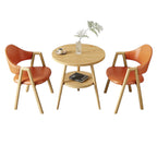 ArvionFurn Round Table & Chairs Set for Cafés, Offices & Home Spaces, Multiple Colors Available