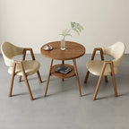 ArvionFurn Round Table & Chairs Set for Cafés, Offices & Home Spaces, Multiple Colors Available