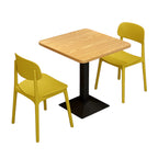 ArvionFurn Compact Dining Table & Chairs Set for Cafés, Fast-Food Shops & Small Homes