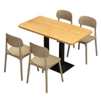 ArvionFurn Compact Dining Table & Chairs Set for Cafés, Fast-Food Shops & Small Homes
