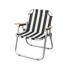 ArvionFurn Striped Folding Camping Chair Portable Outdoor Fishing Stool