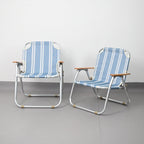 ArvionFurn Striped Folding Camping Chair Portable Outdoor Fishing Stool