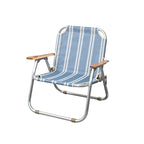 ArvionFurn Striped Folding Camping Chair Portable Outdoor Fishing Stool