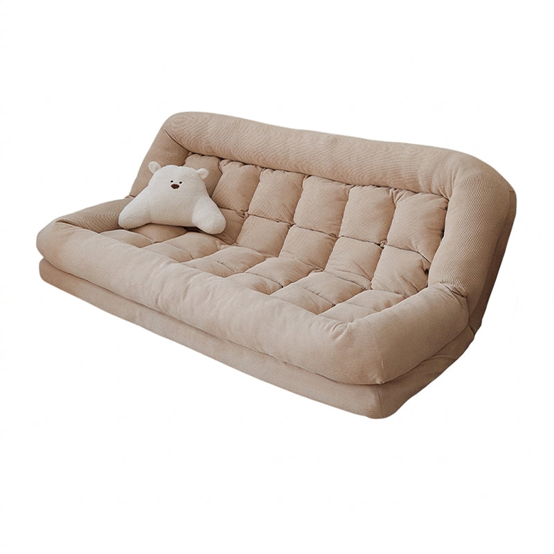 ArvionFurn Convertible Sofa Bed with Adjustable Backrest, Removable Cover and High Resilience Foam