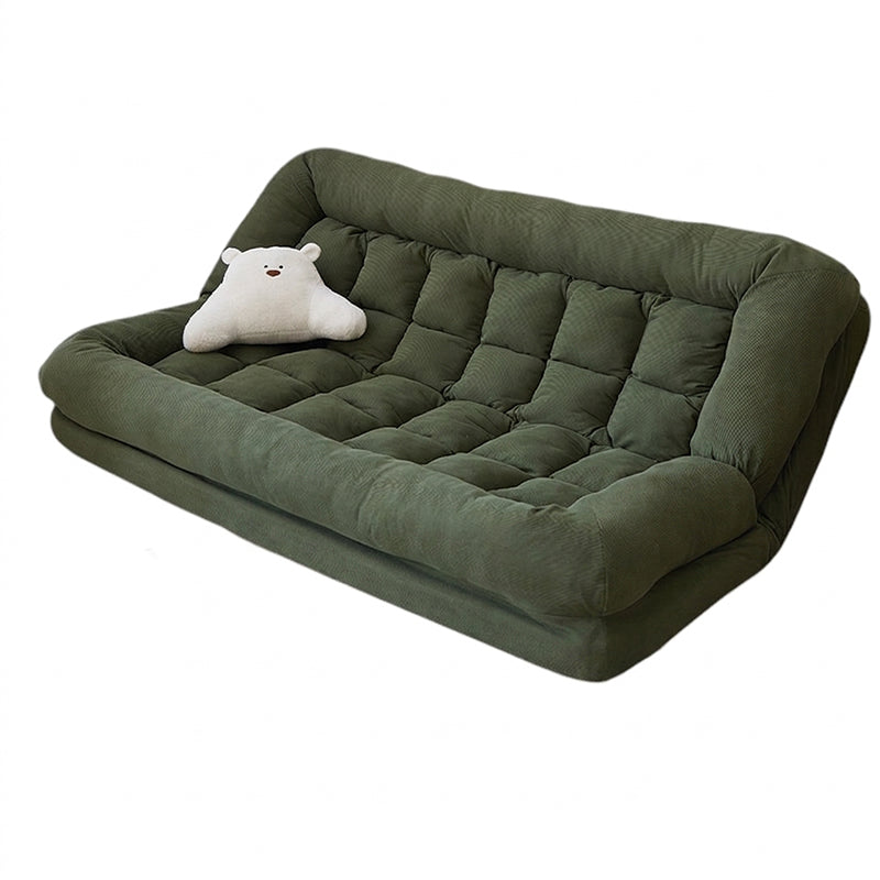 ArvionFurn Convertible Sofa Bed with Adjustable Backrest, Removable Cover and High Resilience Foam