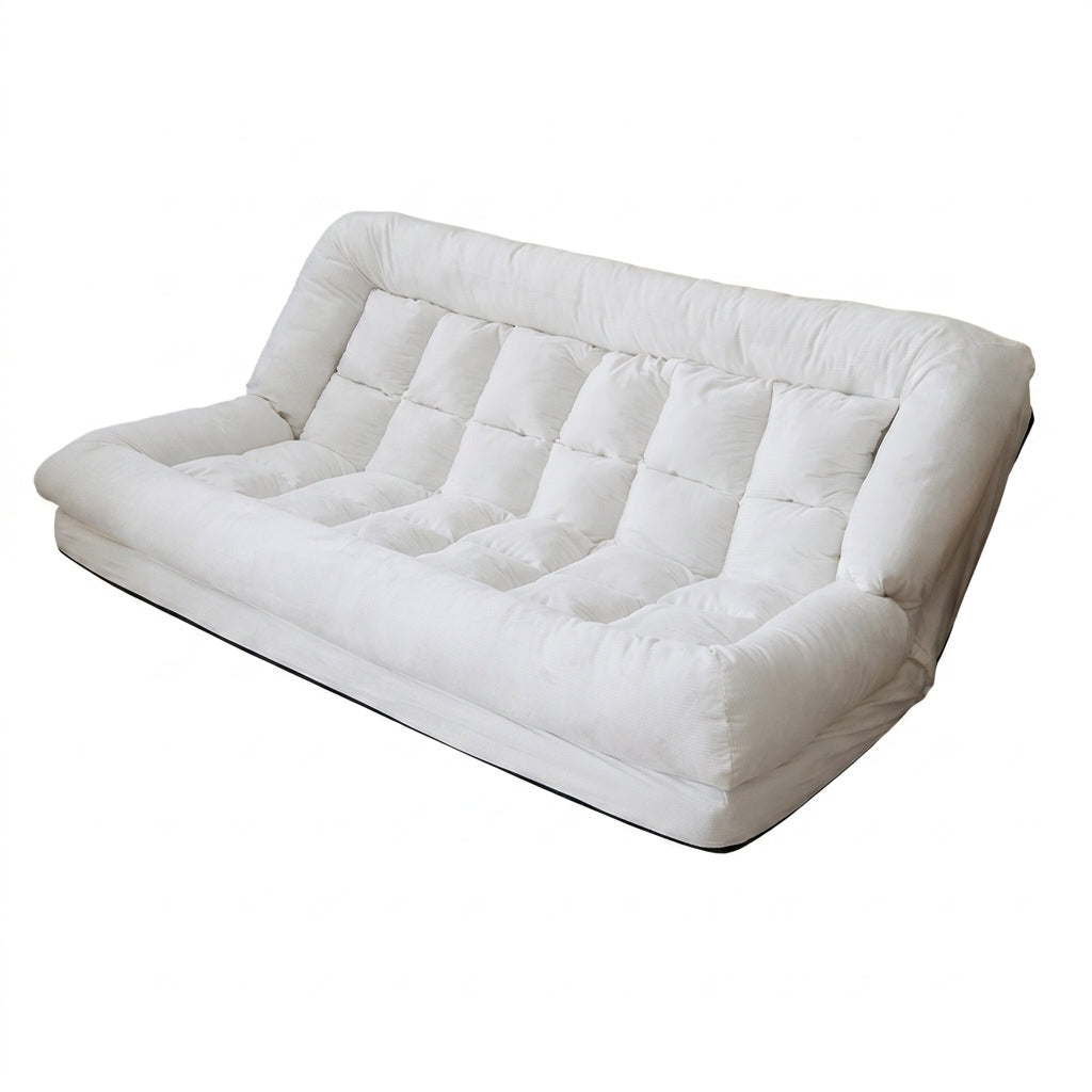 ArvionFurn Convertible Sofa Bed with Adjustable Backrest, Removable Cover and High Resilience Foam