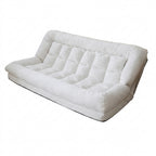 ArvionFurn Convertible Sofa Bed with Adjustable Backrest, Removable Cover and High Resilience Foam