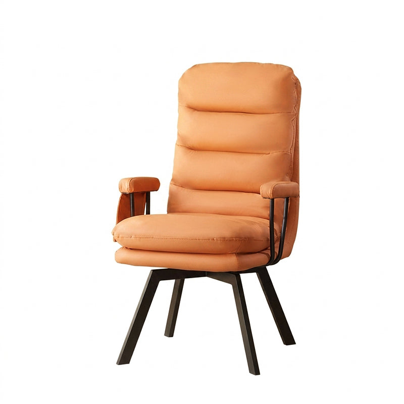 ArvionFurn Ergonomic Office Chair with Cat Scratch Resistant Leather, 360° Swivel and Full Body Support