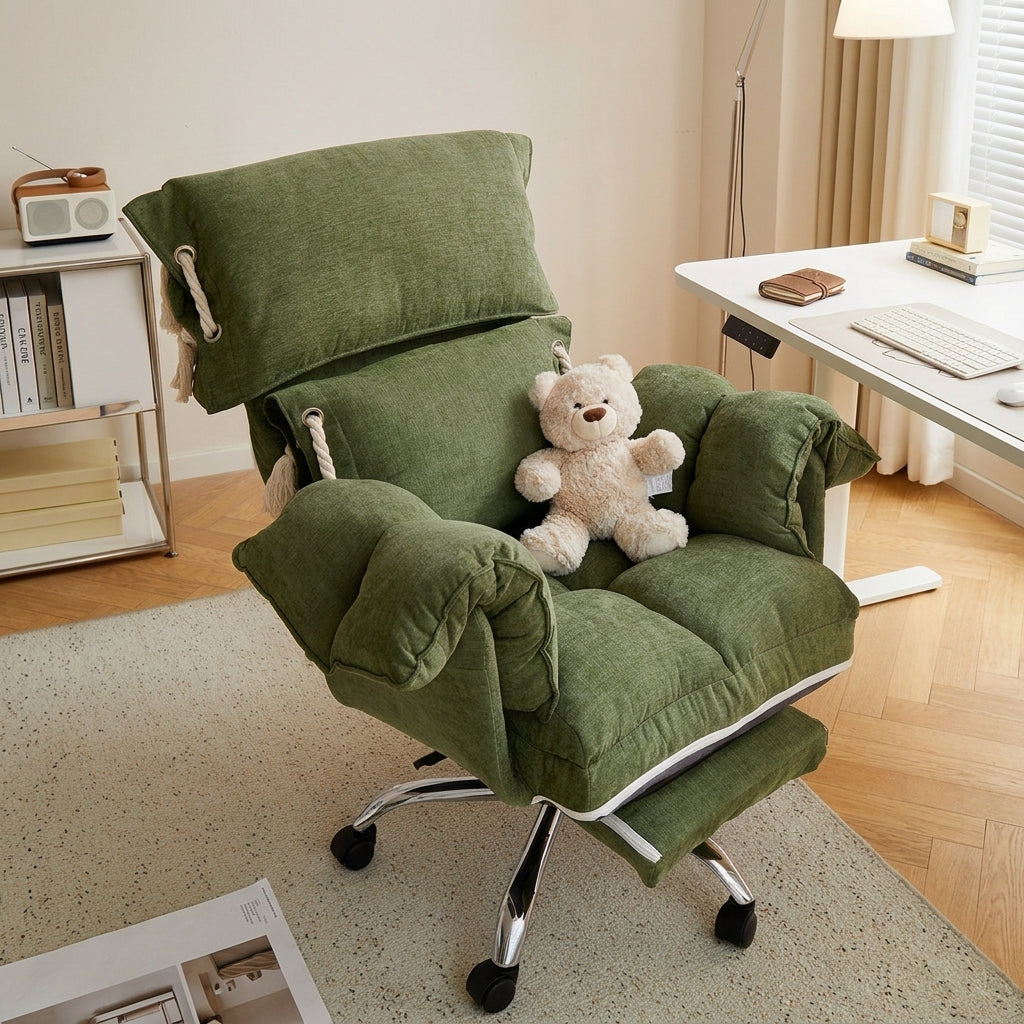 ArvionFurn Ergonomic Office Chair with 360° Swivel, Adjustable Backrest and 5-Star Base