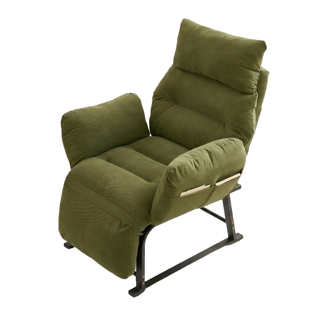 Foldable Recliner Chair with Footrest Office Lazy Sofa Bed Chair