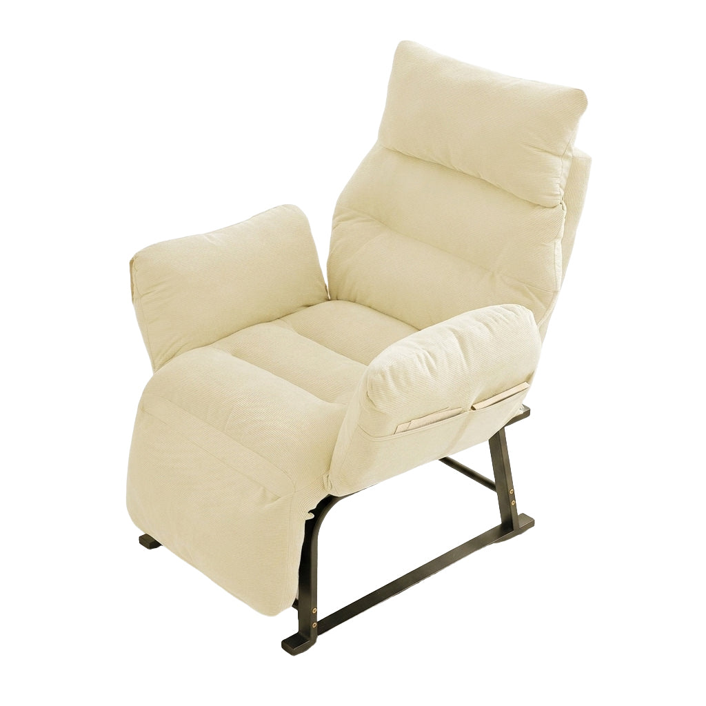 Foldable Recliner Chair with Footrest Office Lazy Sofa Bed Chair