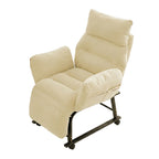 Foldable Recliner Chair with Footrest Office Lazy Sofa Bed Chair