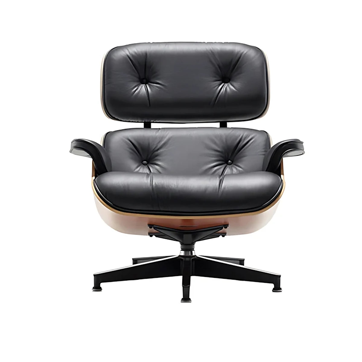 ArvionFurn Eames-Style Reclining Lounge Chair with Ottoman, Executive Office & Leather Chair