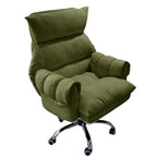 ArvionFurn Ergonomic Lounge Office Chair, Tech Fabric or Corduroy Upholstery, Optional Ottoman