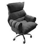 ArvionFurn Ergonomic Lounge Office Chair, Tech Fabric or Corduroy Upholstery, Optional Ottoman