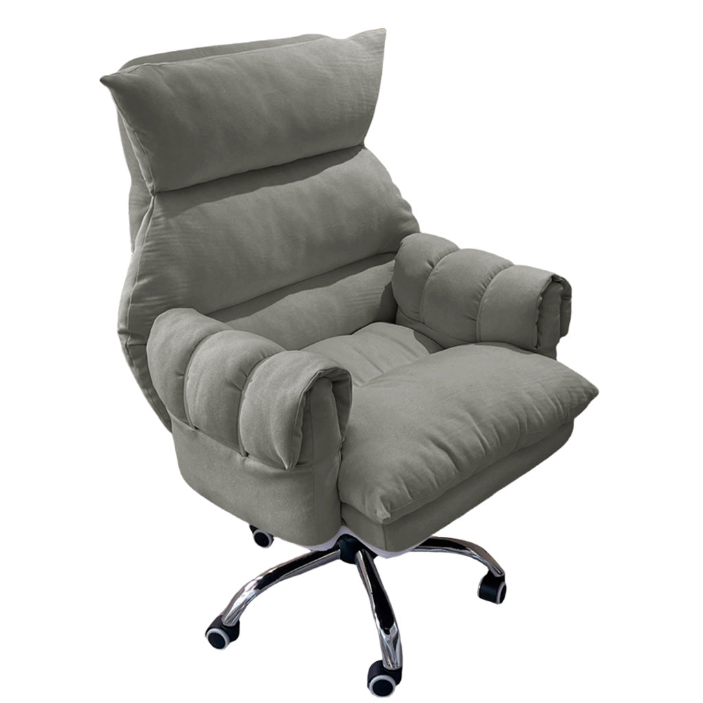 ArvionFurn Ergonomic Lounge Office Chair, Tech Fabric or Corduroy Upholstery, Optional Ottoman