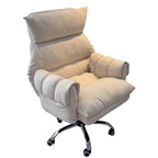 ArvionFurn Ergonomic Lounge Office Chair, Tech Fabric or Corduroy Upholstery, Optional Ottoman
