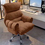 ArvionFurn Ergonomic Lounge Office Chair, Tech Fabric or Corduroy Upholstery, Optional Ottoman
