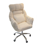 ArvionFurn Reclining Lounge Chair with Ottoman & Cushion, Gray or Beige, for Home & Bedroom