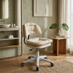 Height Adjustable Swivel Stool with Wheels for Salon Makeup Chair