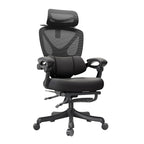 Ergonomic Reclining Computer Chair Adjustable Office Gaming Chair Optional Footrest