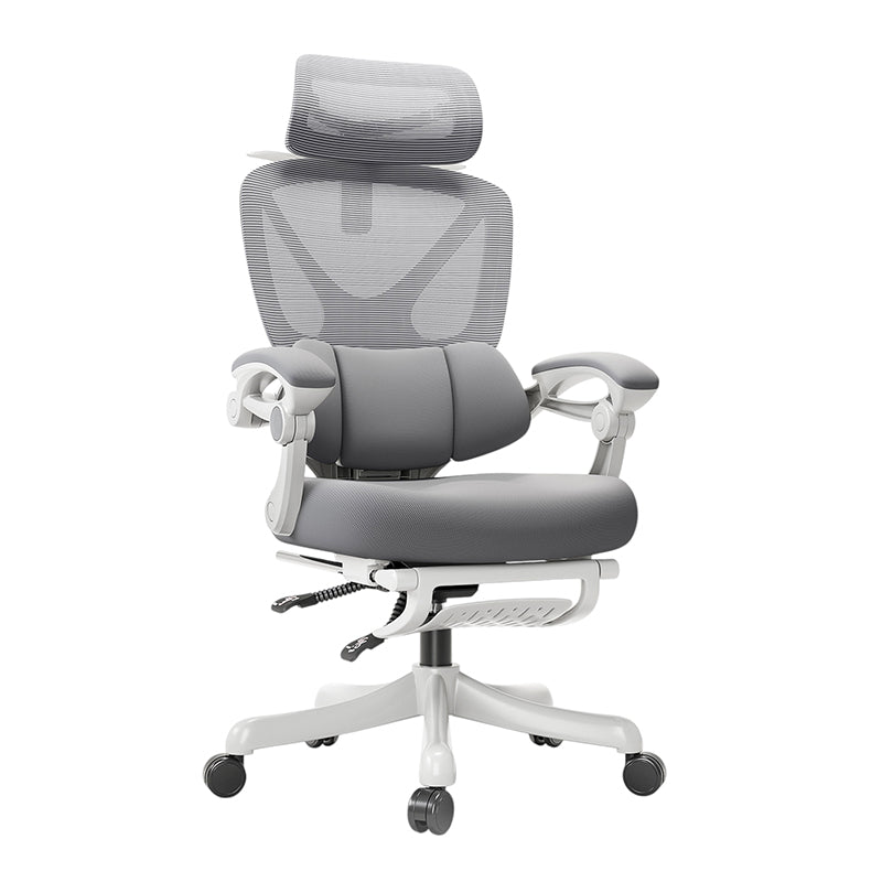 Ergonomic Reclining Computer Chair Adjustable Office Gaming Chair Optional Footrest
