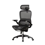Ergonomic Office Chair with Footrest, 360° Swivel, Adjustable Recline and Flip-Up Armrests