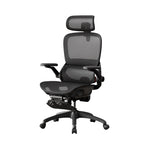 Ergonomic Office Chair with Footrest, 360° Swivel, Adjustable Recline and Flip-Up Armrests