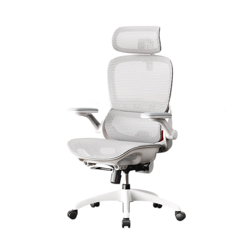 Ergonomic Office Chair with Footrest, 360° Swivel, Adjustable Recline and Flip-Up Armrests