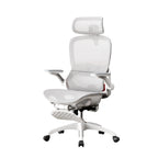 Ergonomic Office Chair with Footrest, 360° Swivel, Adjustable Recline and Flip-Up Armrests