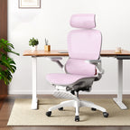 Ergonomic Office Chair with Footrest, 360° Swivel, Adjustable Recline and Flip-Up Armrests