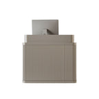 Cream Style Commercial Reception Desk with Carbon Steel Frame & Lockable Drawer | ArvionFurn
